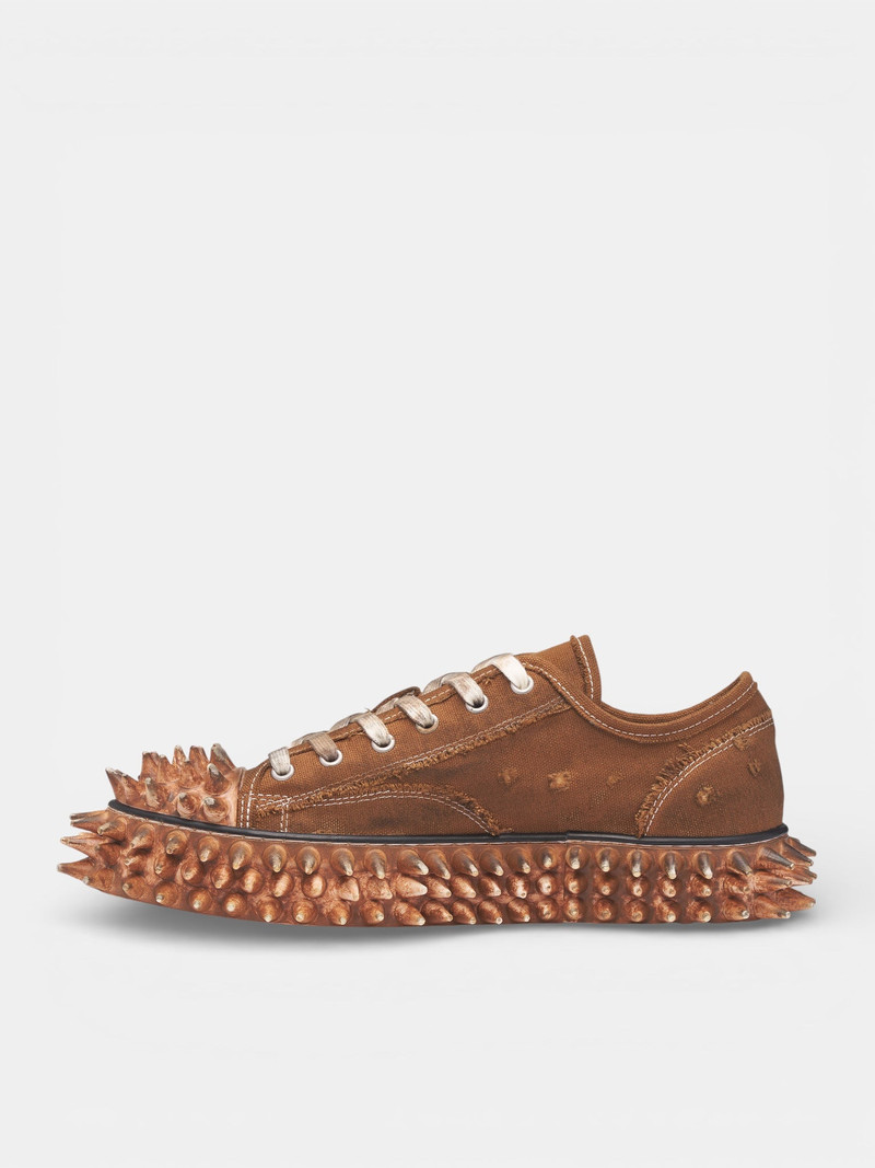 doublet Brown Canvas Spiky Sneakers outlook