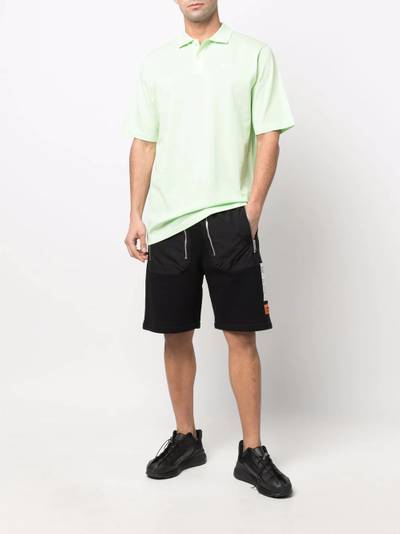 Y-3 logo-print cotton polo shirt outlook