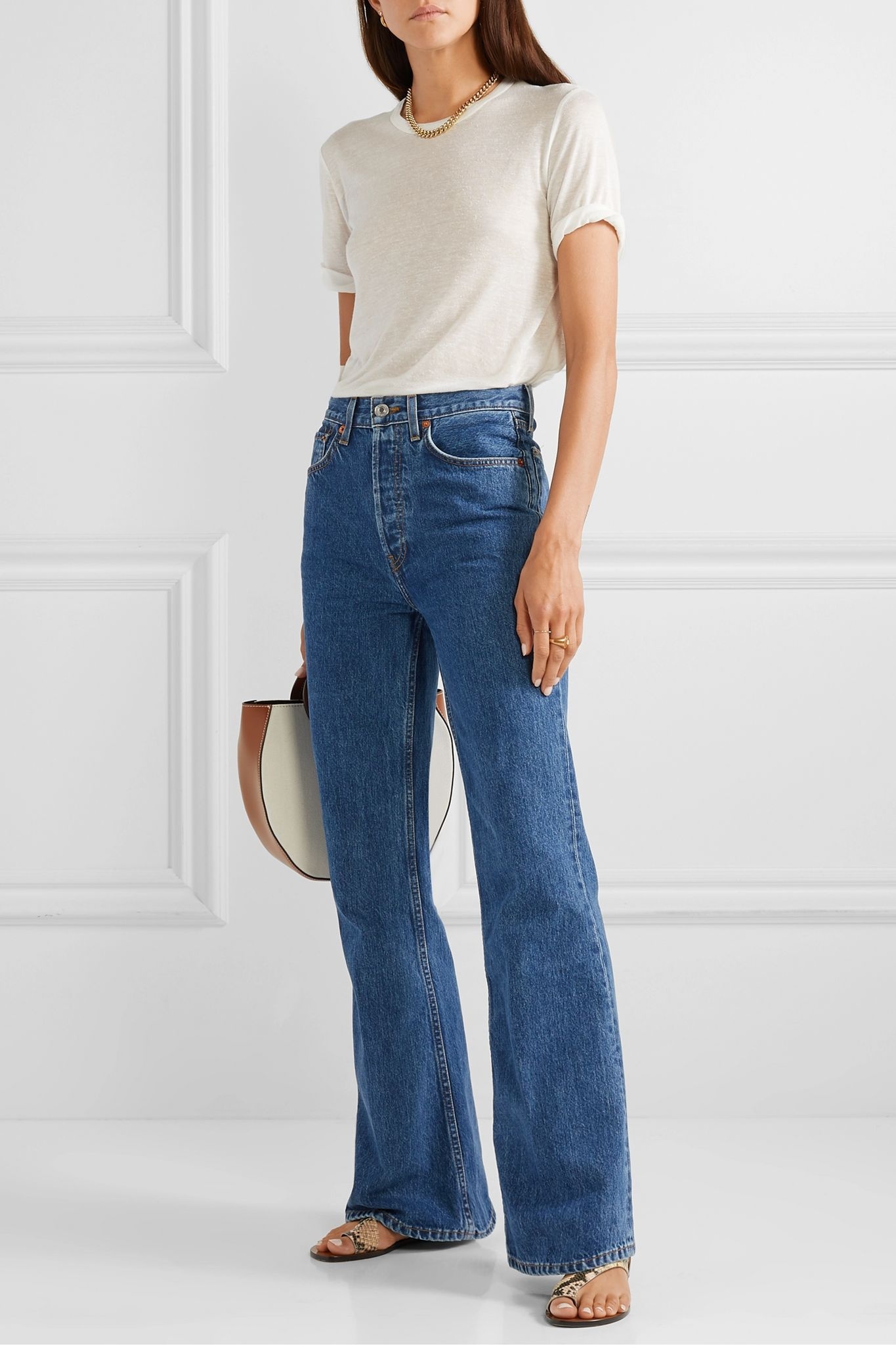 70s high-rise flared jeans - 2