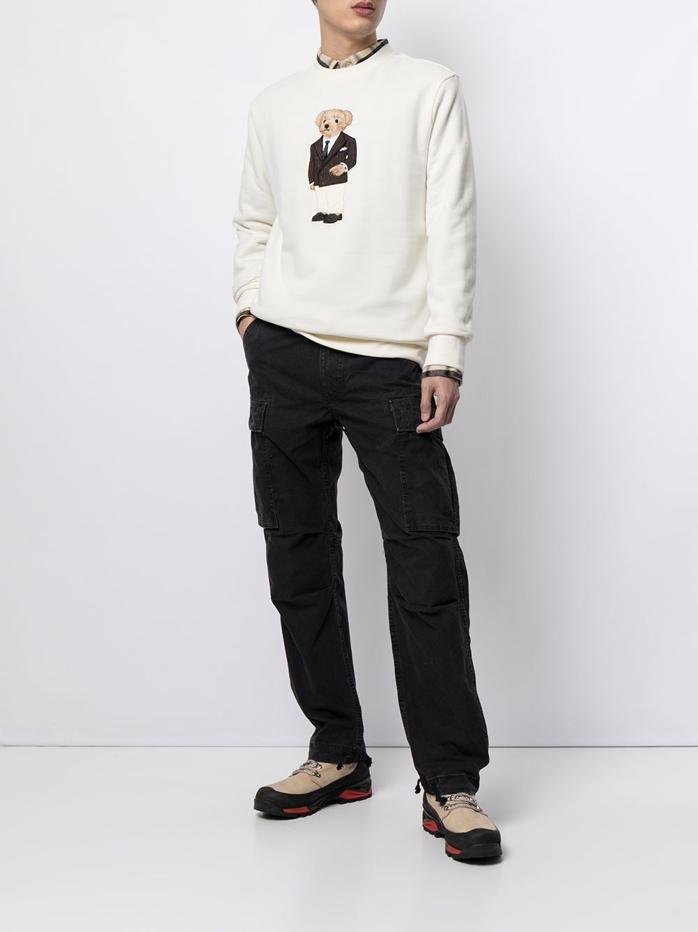 straight-leg cargo trousers - 2