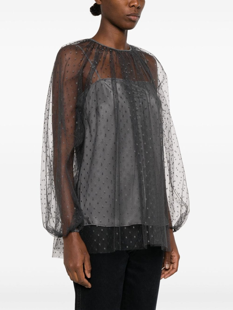 polka-dot tulle blouse 3