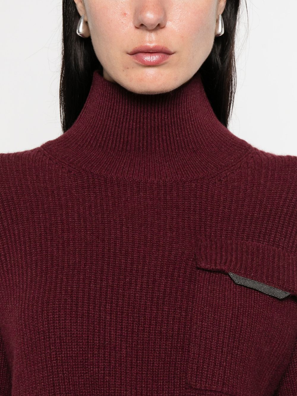 Brunello Cucinelli Women Cashmere Turtle-Neck Jumper - 3