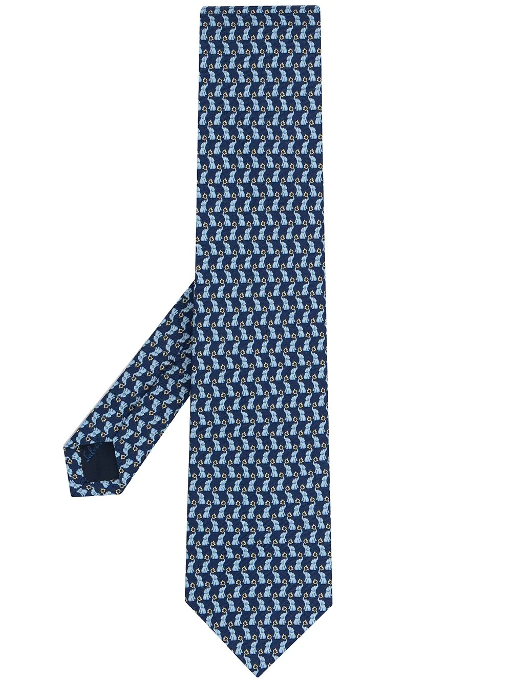 animal-pattern tie - 1