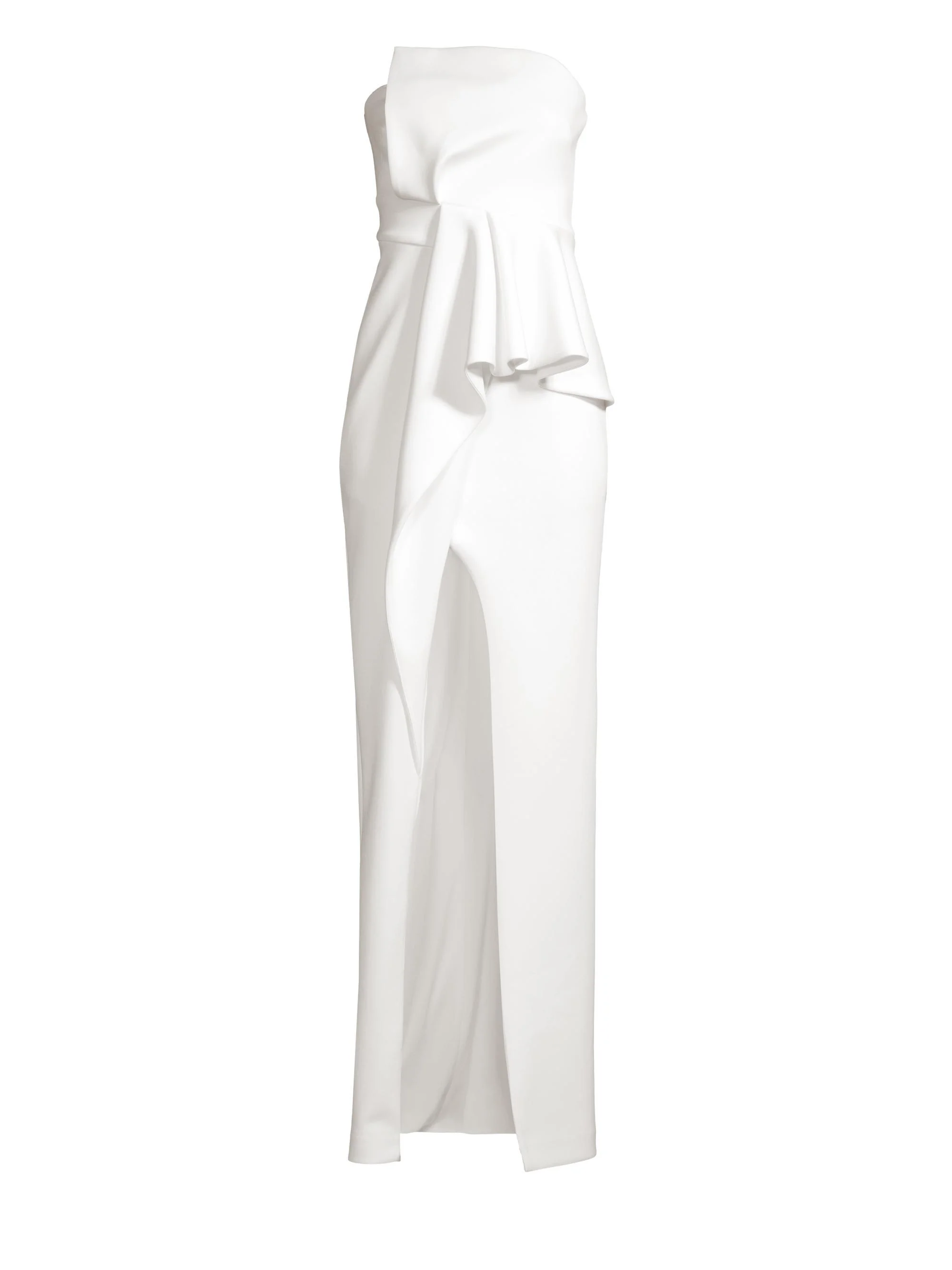 Women's Jonas Asymmetrical Draped Gown - Whip Cream - 1