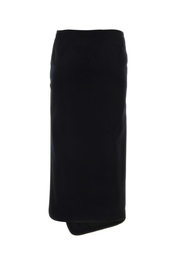 Ann Demeulemeester Woman Black Felt Oline Skirt - 2