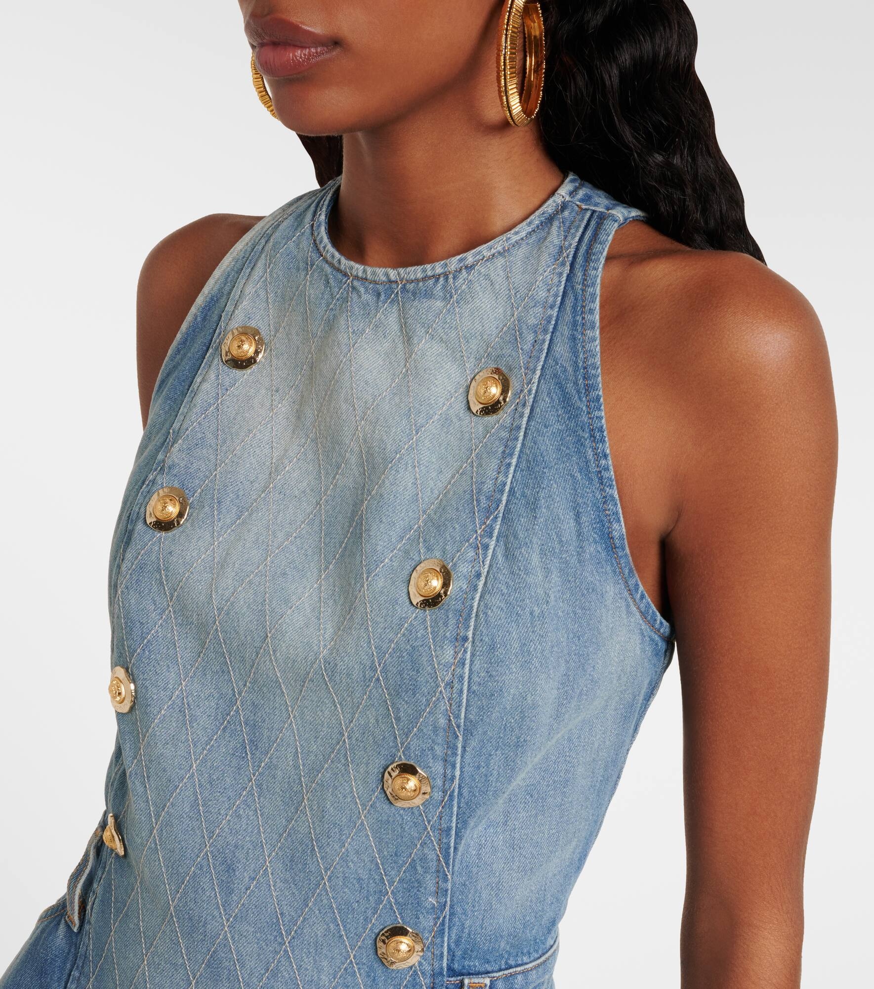 Denim minidress - 4