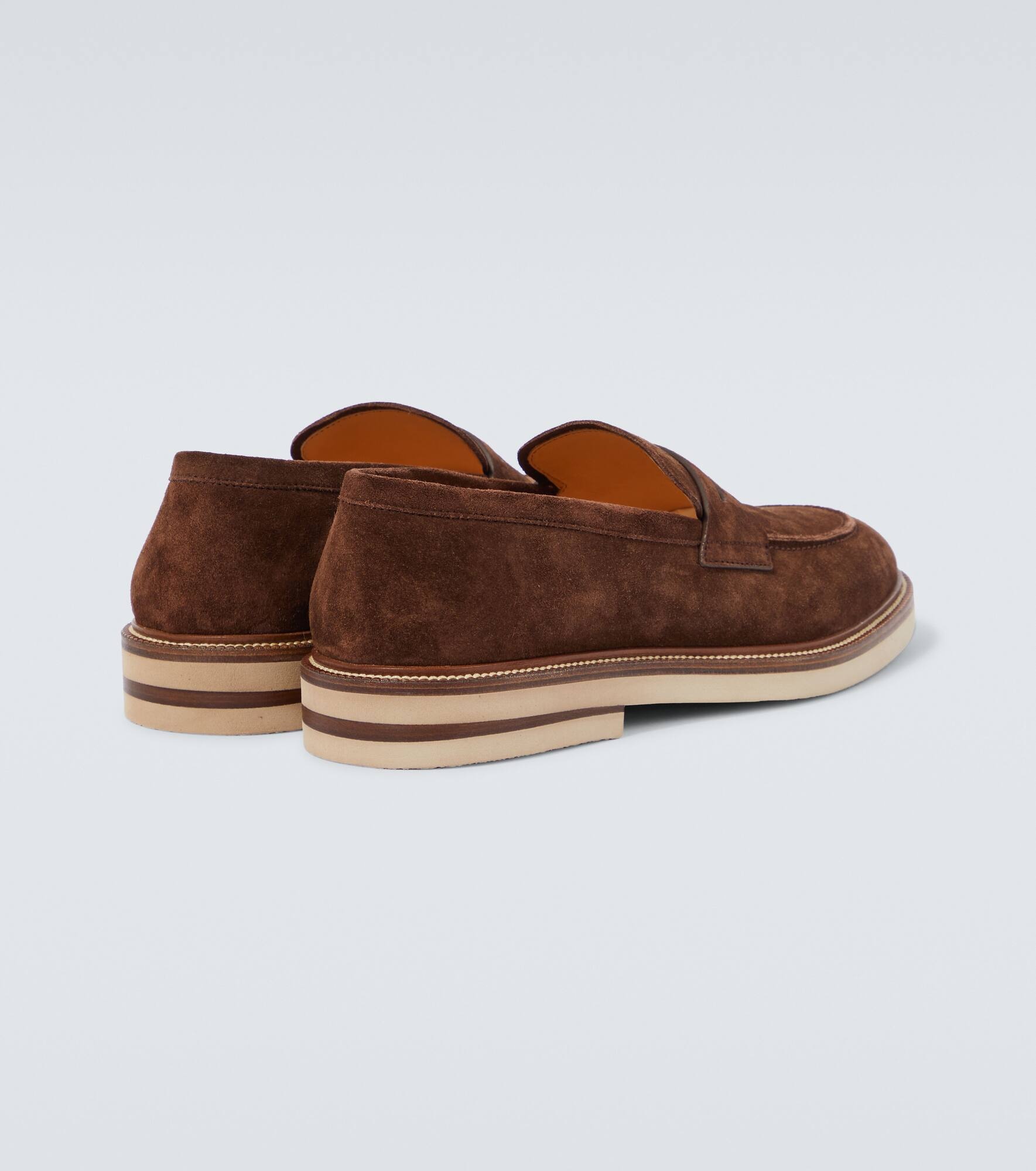 Suede penny loafers - 6