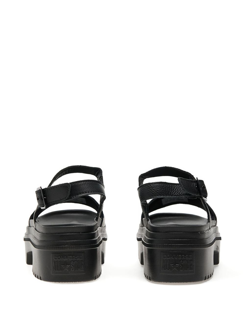Lugged Heel buckle-strap platform sandals - 3