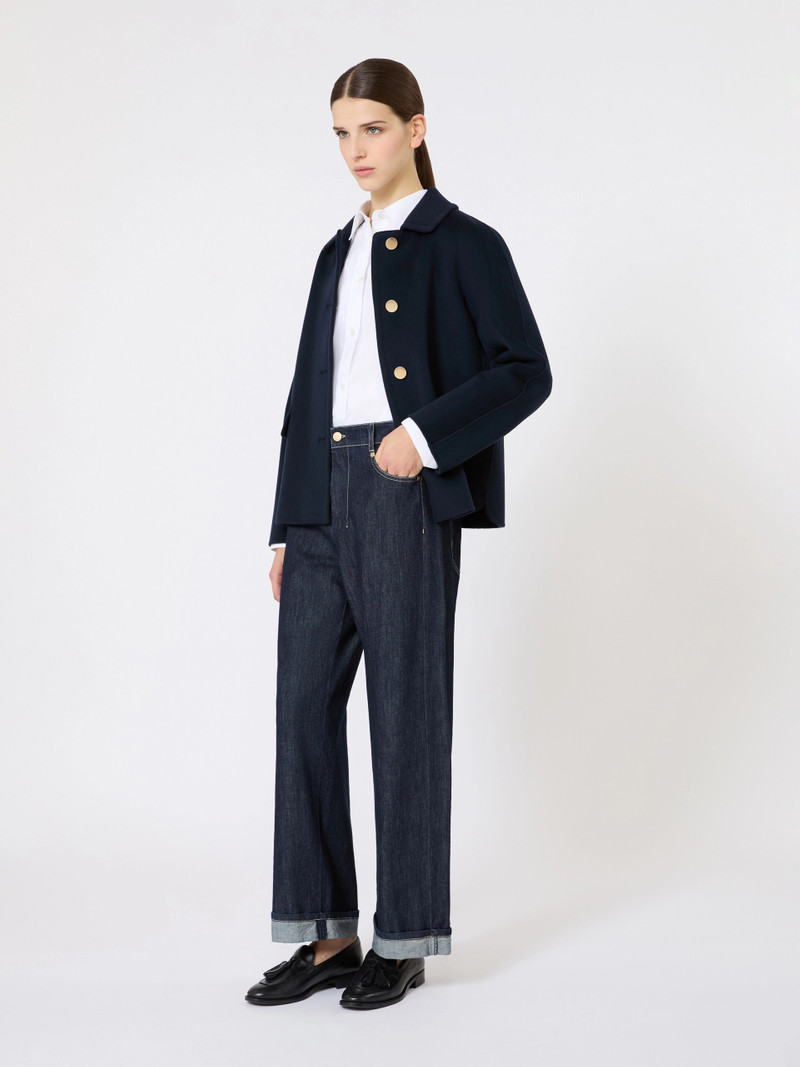 'S Max Mara Short wool and cashmere jacket - MIDNIGHTBLUE outlook
