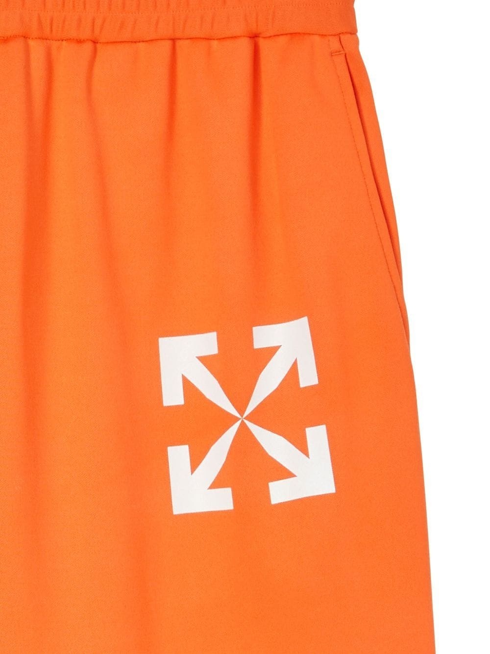 SINGLE ARROW SLIM TRACKPANT ORANGE WHITE - 4