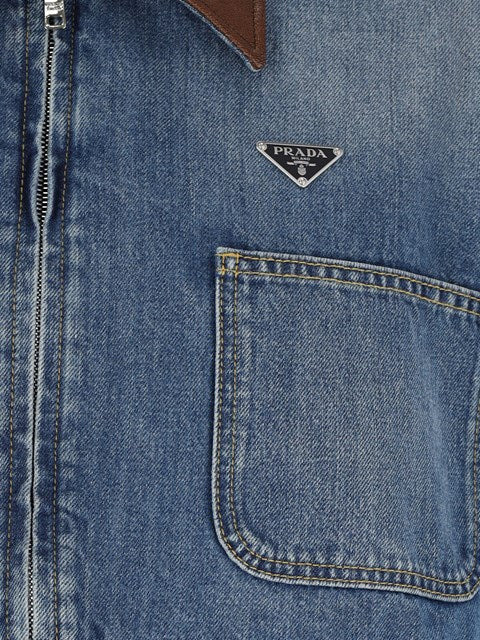Prada Women Logo Crop Blouson - 3
