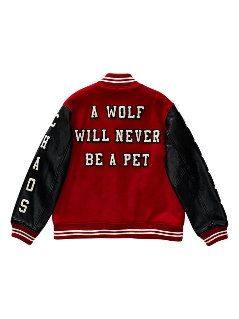 UNDERCOVER Wolf rose varsity jacket outlook