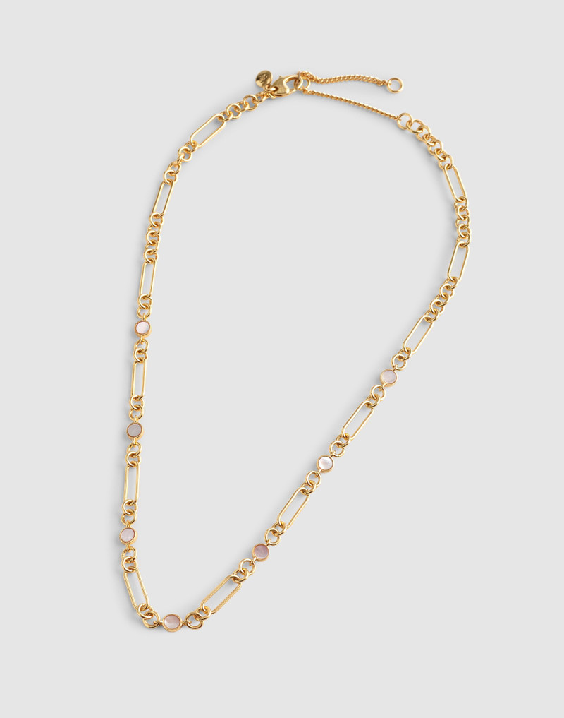 Mother-of-Pearl Mixed-Link Chain Necklace 3