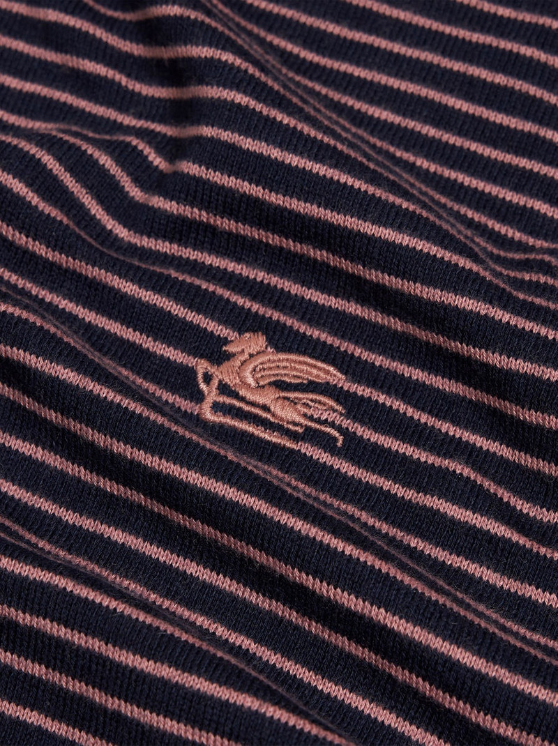 STRIPED KNIT POLO SHIRT WITH PEGASO DETAIL 3