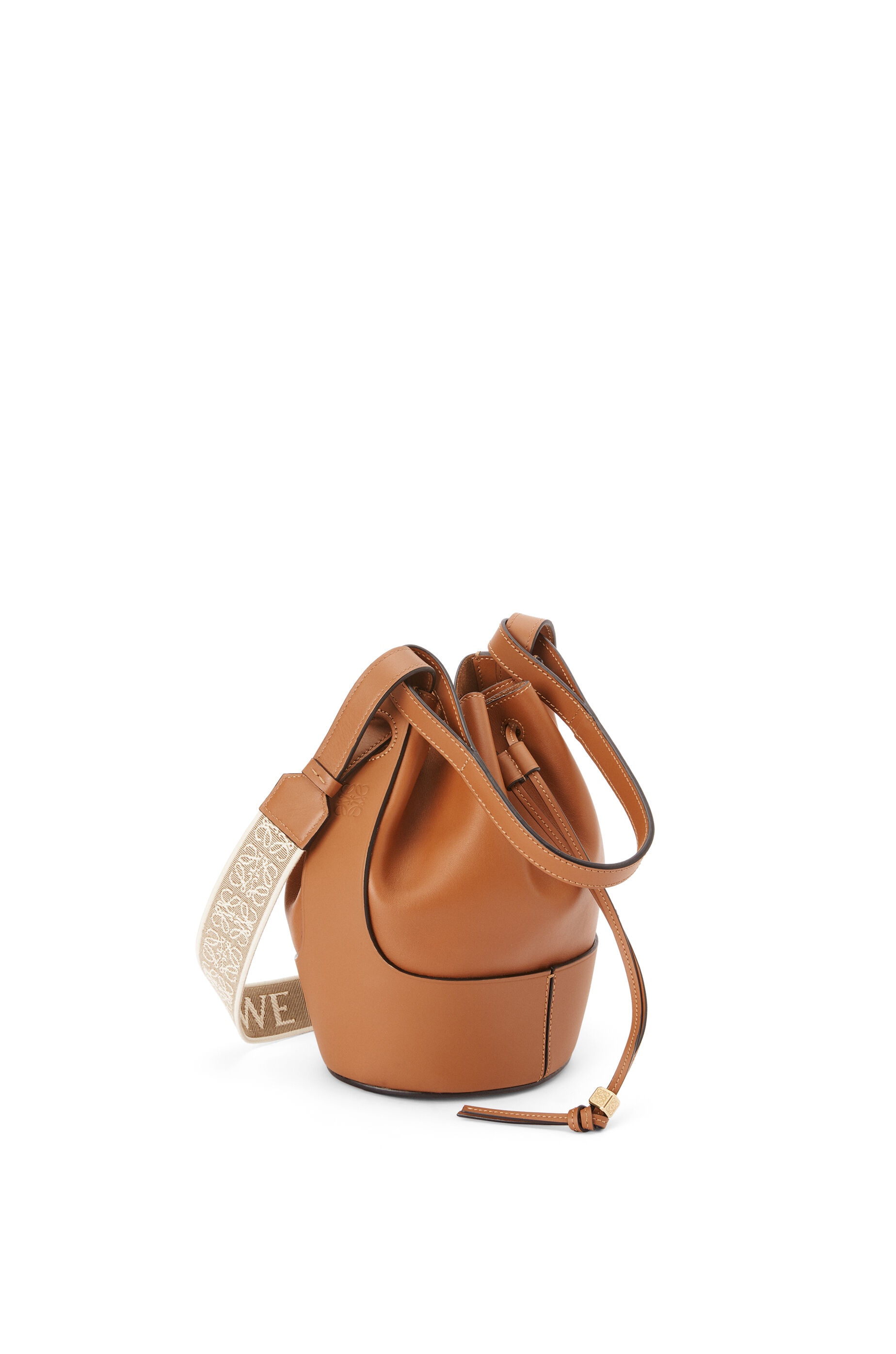 Small Balloon bag in jacquard and calfskin - 2