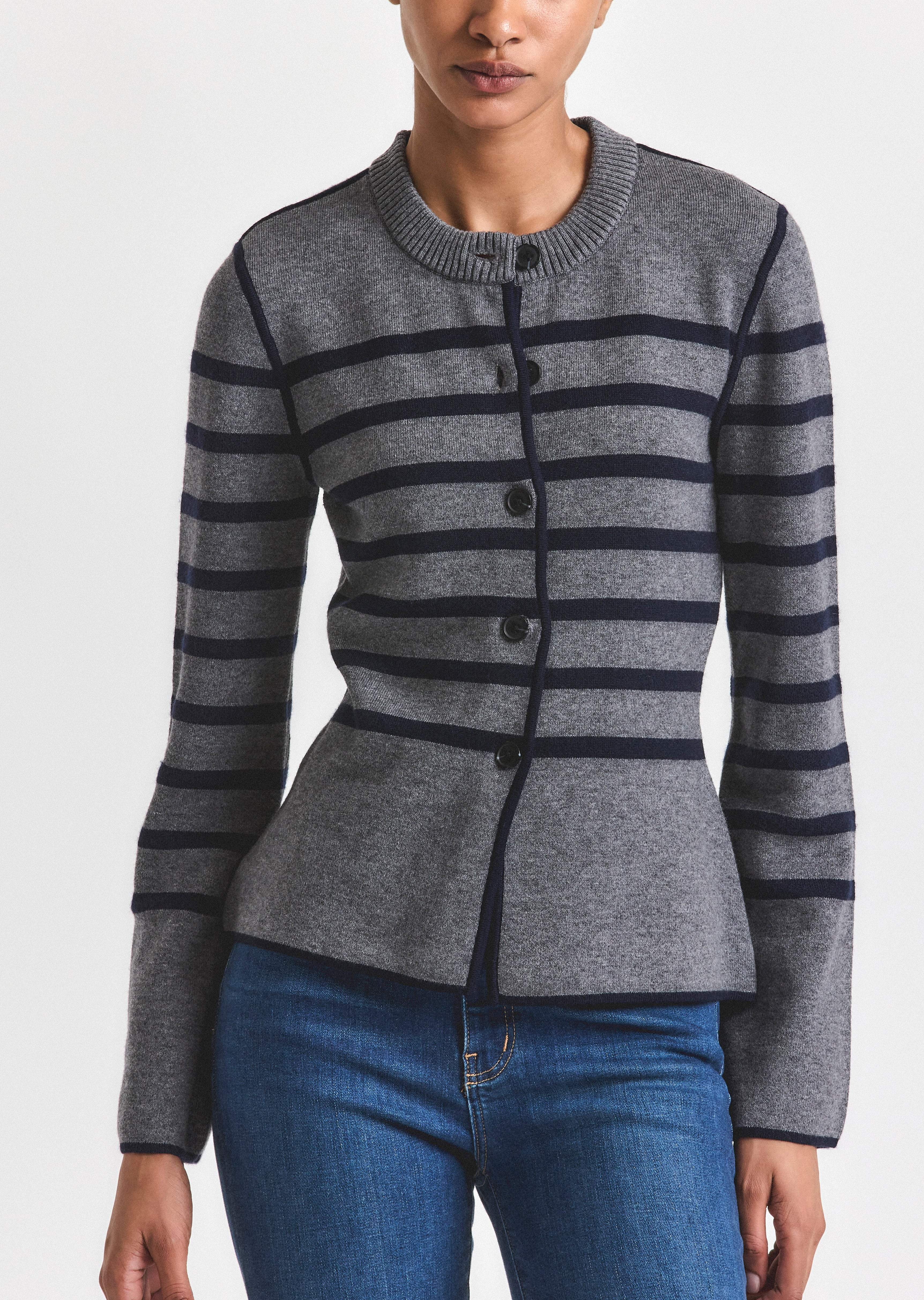 MARIANA REVERSIBLE BUTTON UP SWEATER - 2