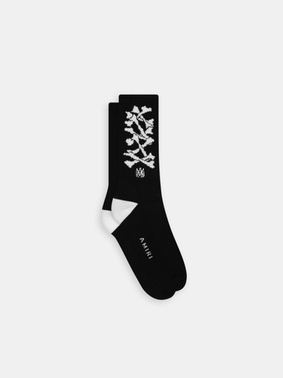 AMIRI BONES STACKED SOCKS outlook