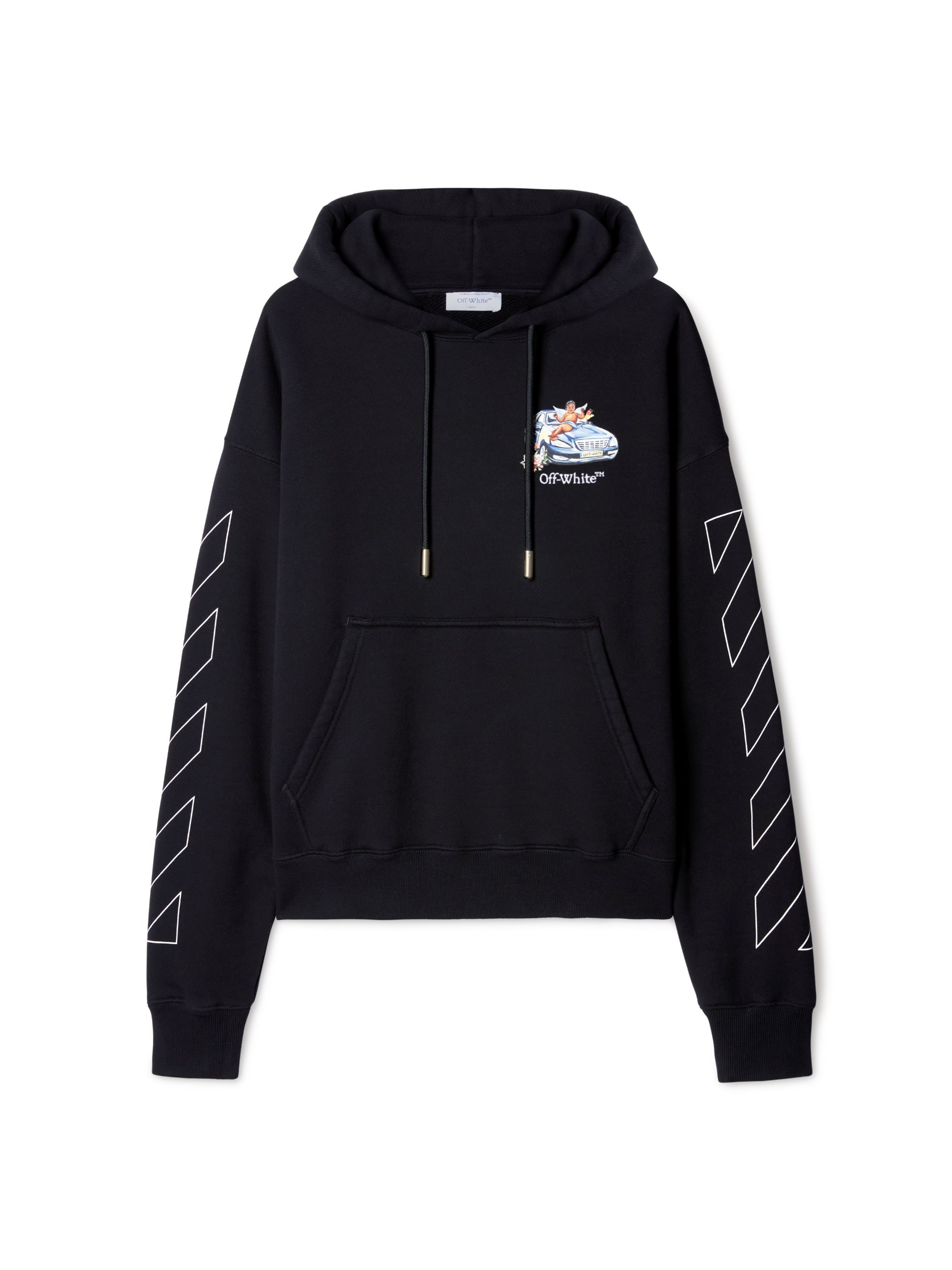Off-White Black Fresco Arrow Hoodie | REVERSIBLE