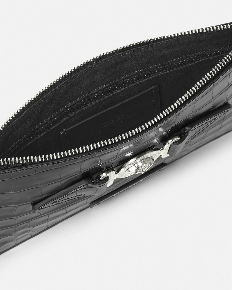 Croc-Effect Medusa Biggie Small Pouch 4