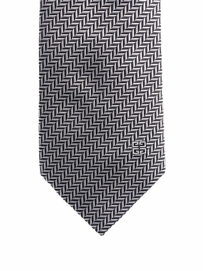 Givenchy 4G logo jacquard silk tie outlook