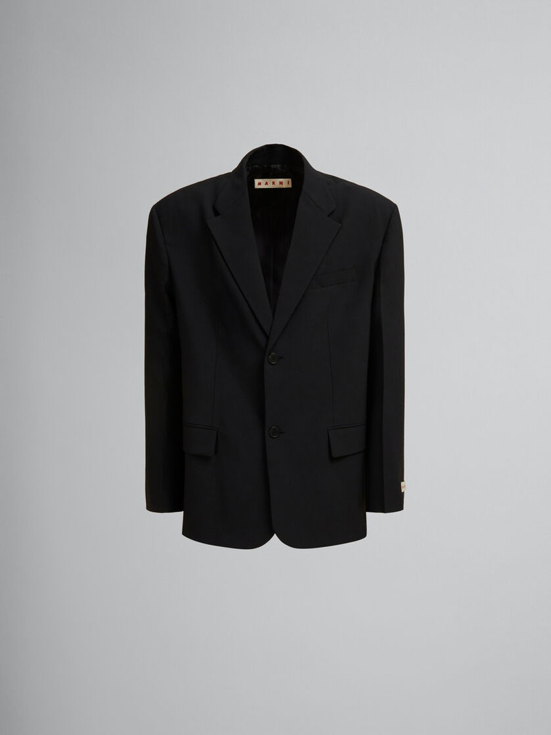 BLACK LIGHT WOOL BLAZER 와 MARNI TAG - 1