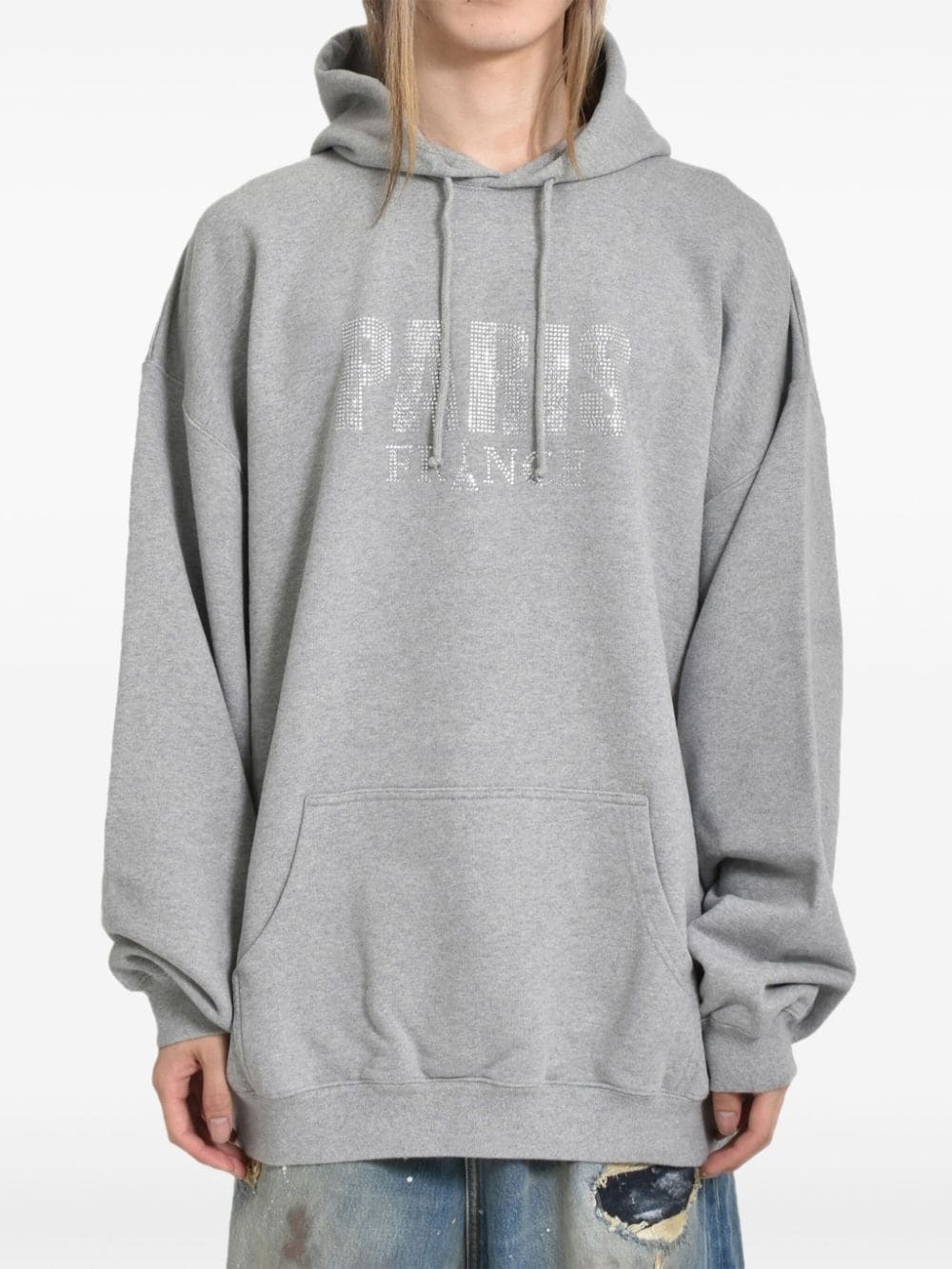 stud-embellished hoodie - 3