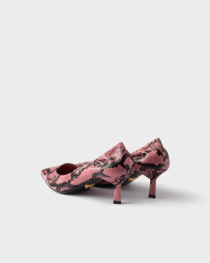 Printed Ayers leather pumps 5