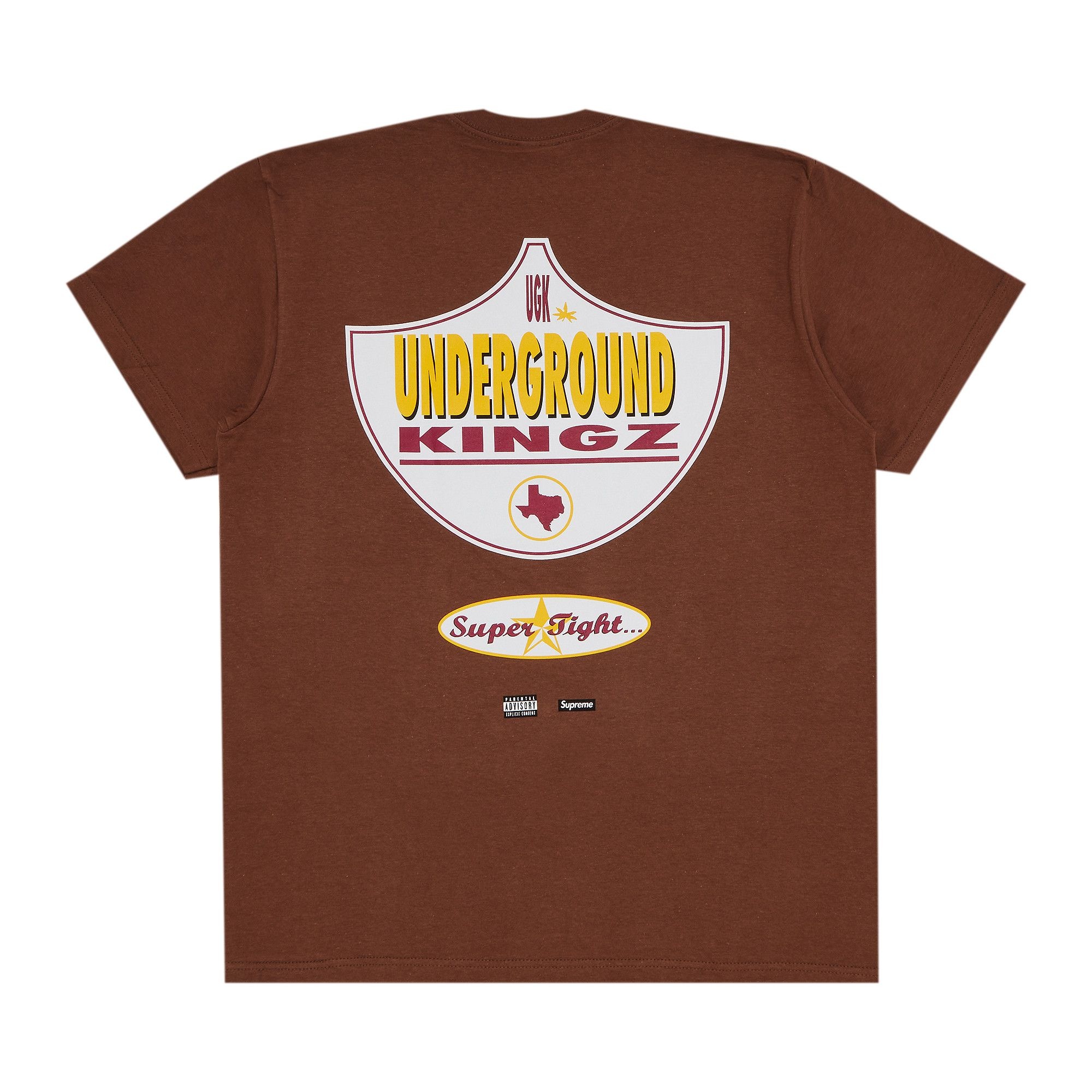 Supreme UGK Super Tight Tee 'Brown' - 2