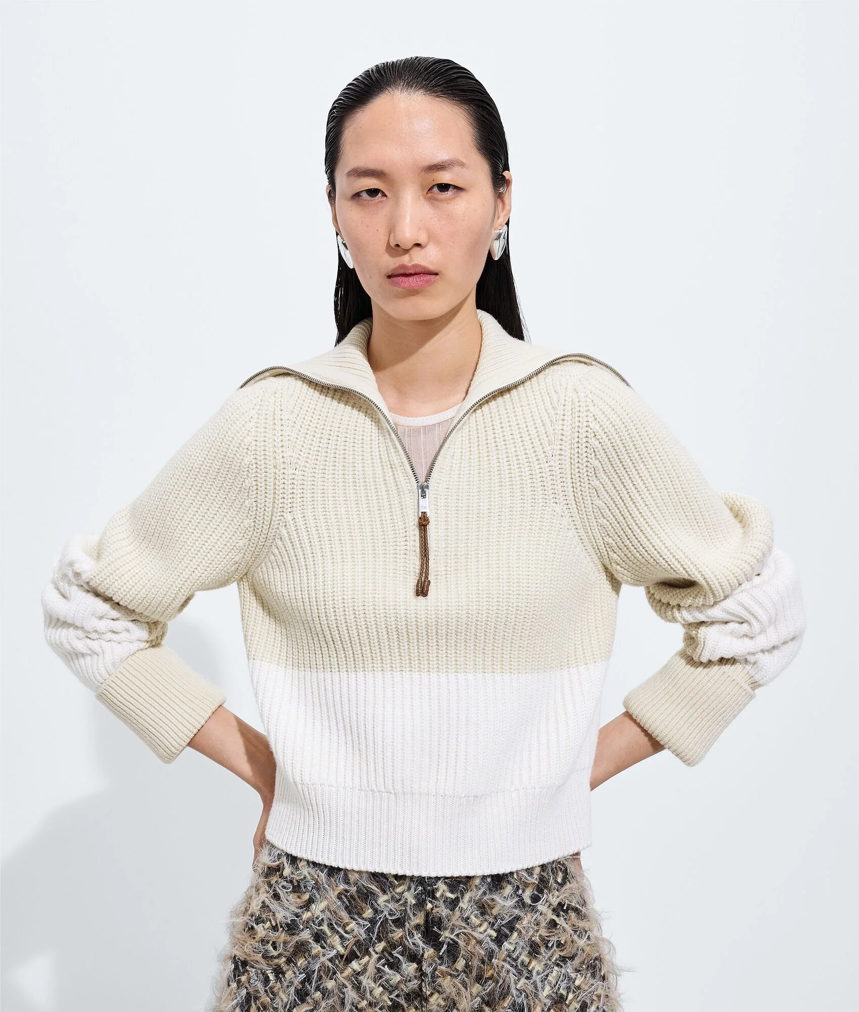 Wool and Cashmere Sweater - 1