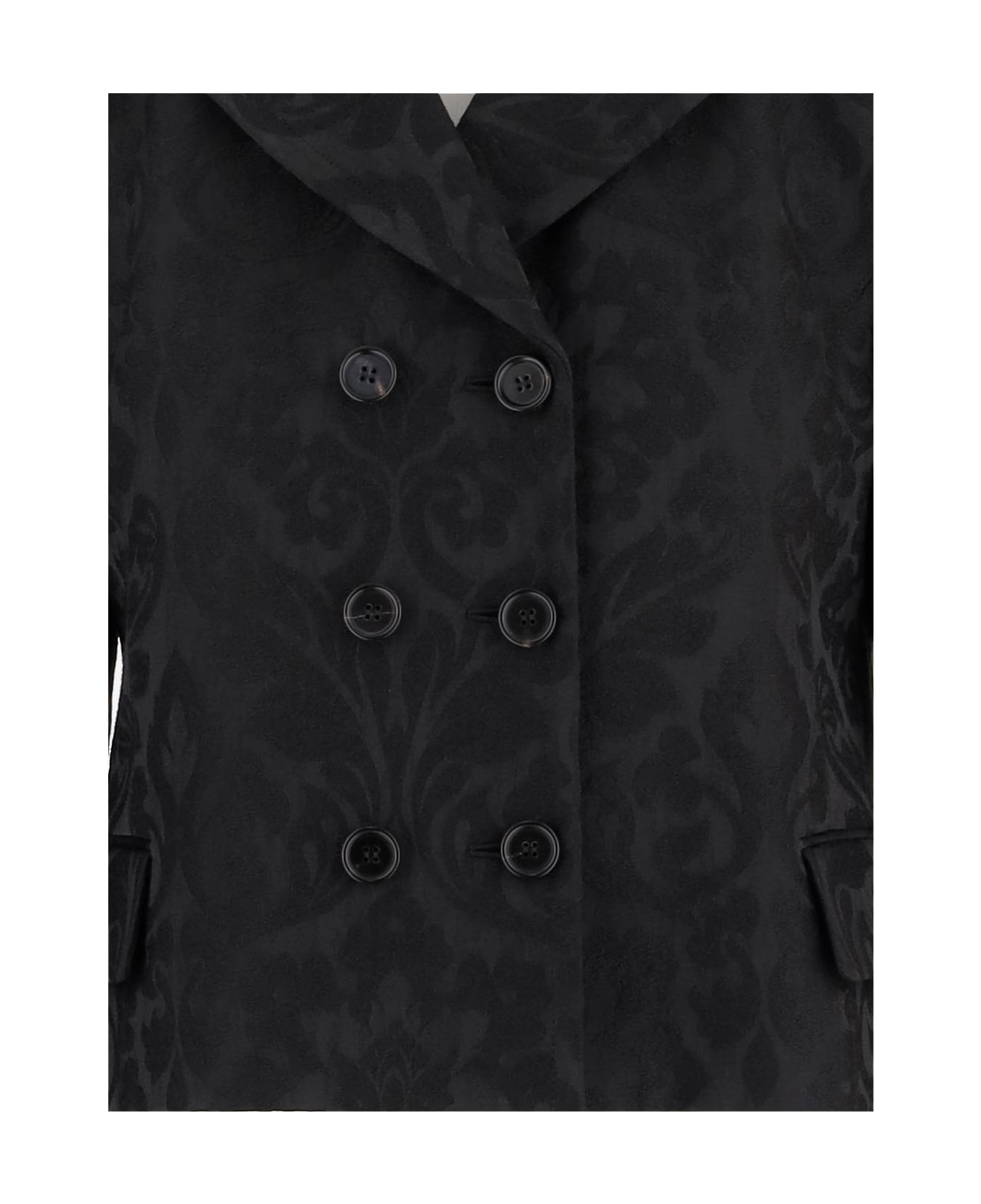 Single-breasted Jacket In Wool Blend - 3