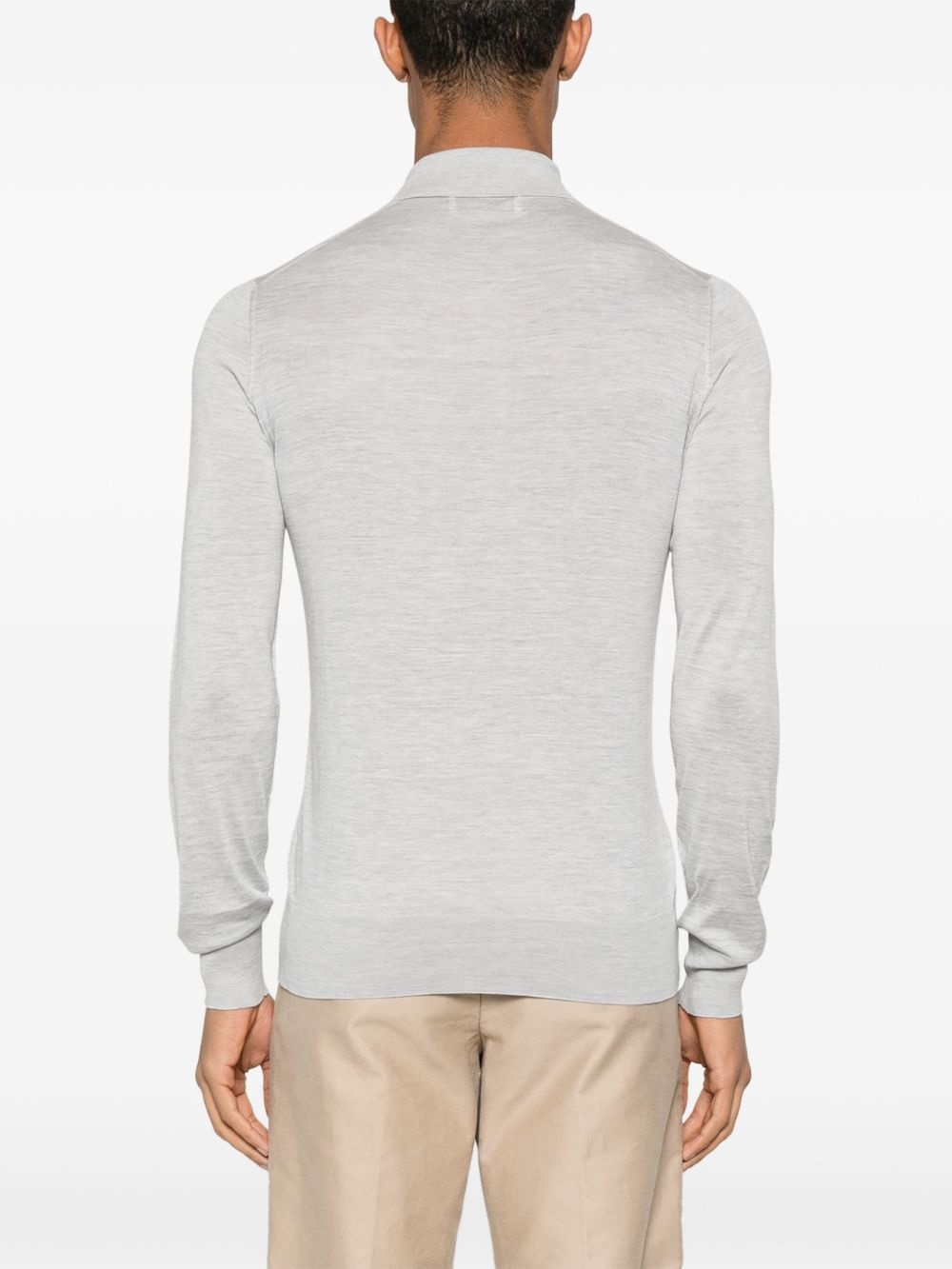fine-knit polo shirt - 3