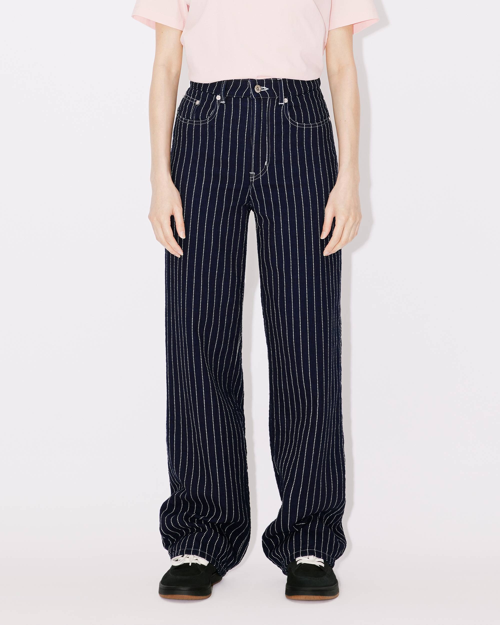 'KENZO Sashiko Stitch' wide-leg jeans - 4