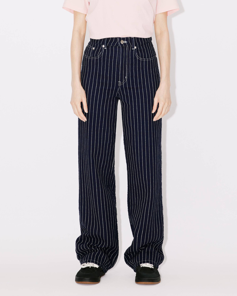 'KENZO Sashiko Stitch' wide-leg jeans 4