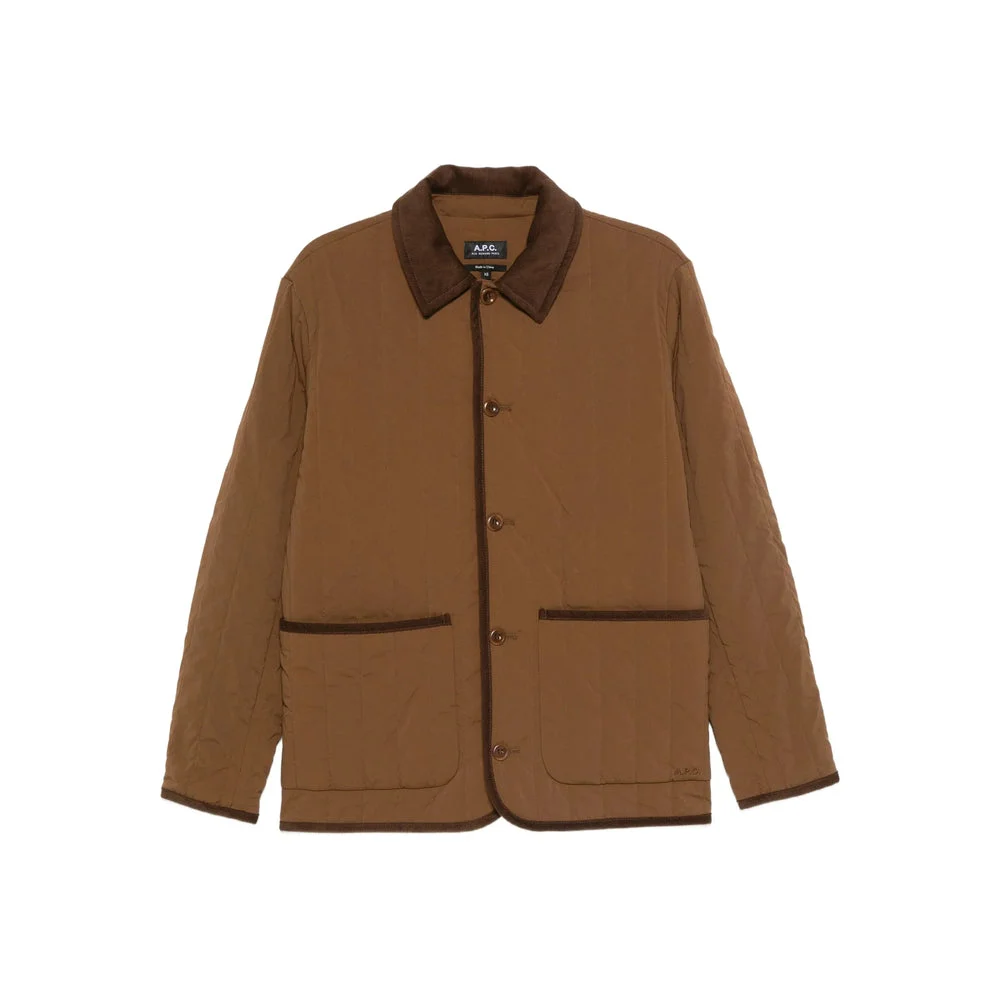 A.P.C. Brown Jackets - Puffer Jackets Women - 1