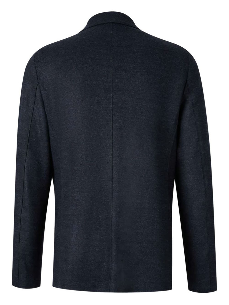 Harris Wharf London single-button patch-pocket blazer outlook