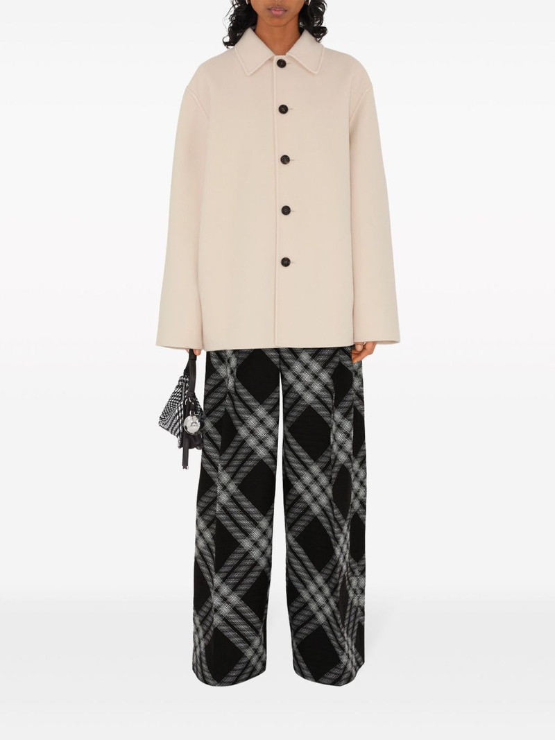 Burberry single-breasted wool jacket outlook