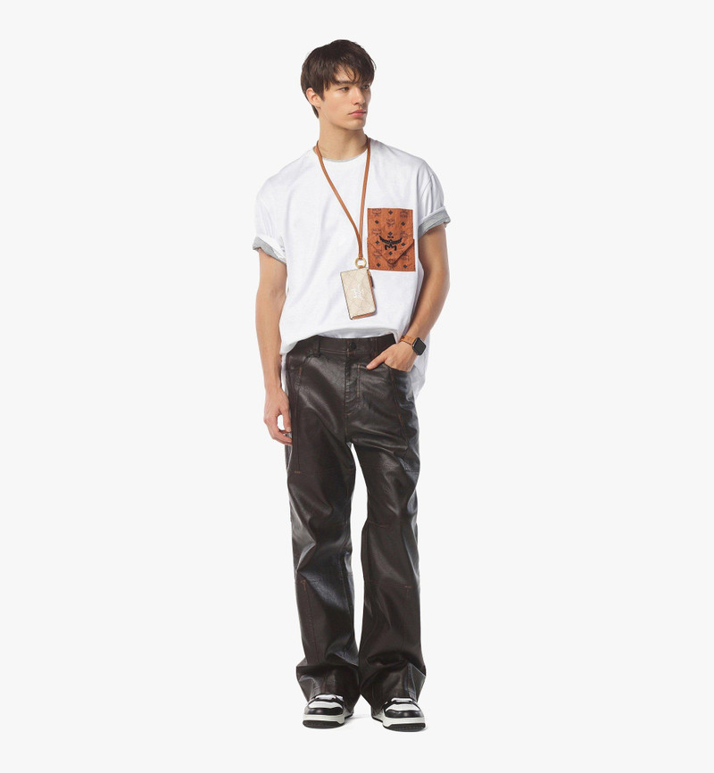 MCM Monogram Patch Pocket T-Shirt in Organic Cotton outlook