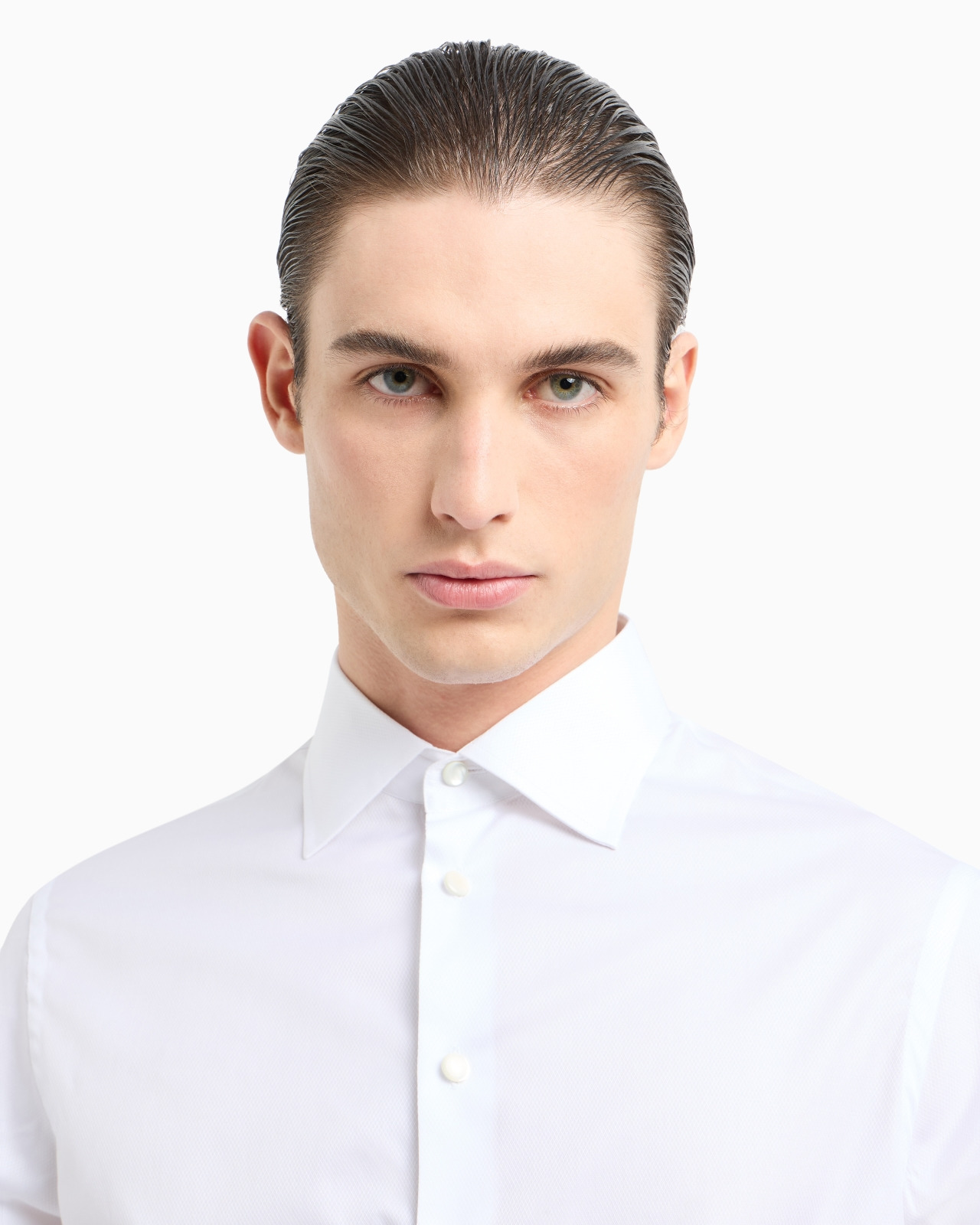 Regular-fit shiny-effect cotton shirt - 5
