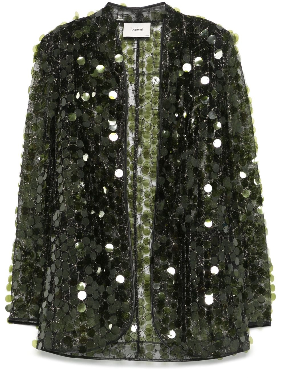 trompe l'oeil sequinned jacket - 1