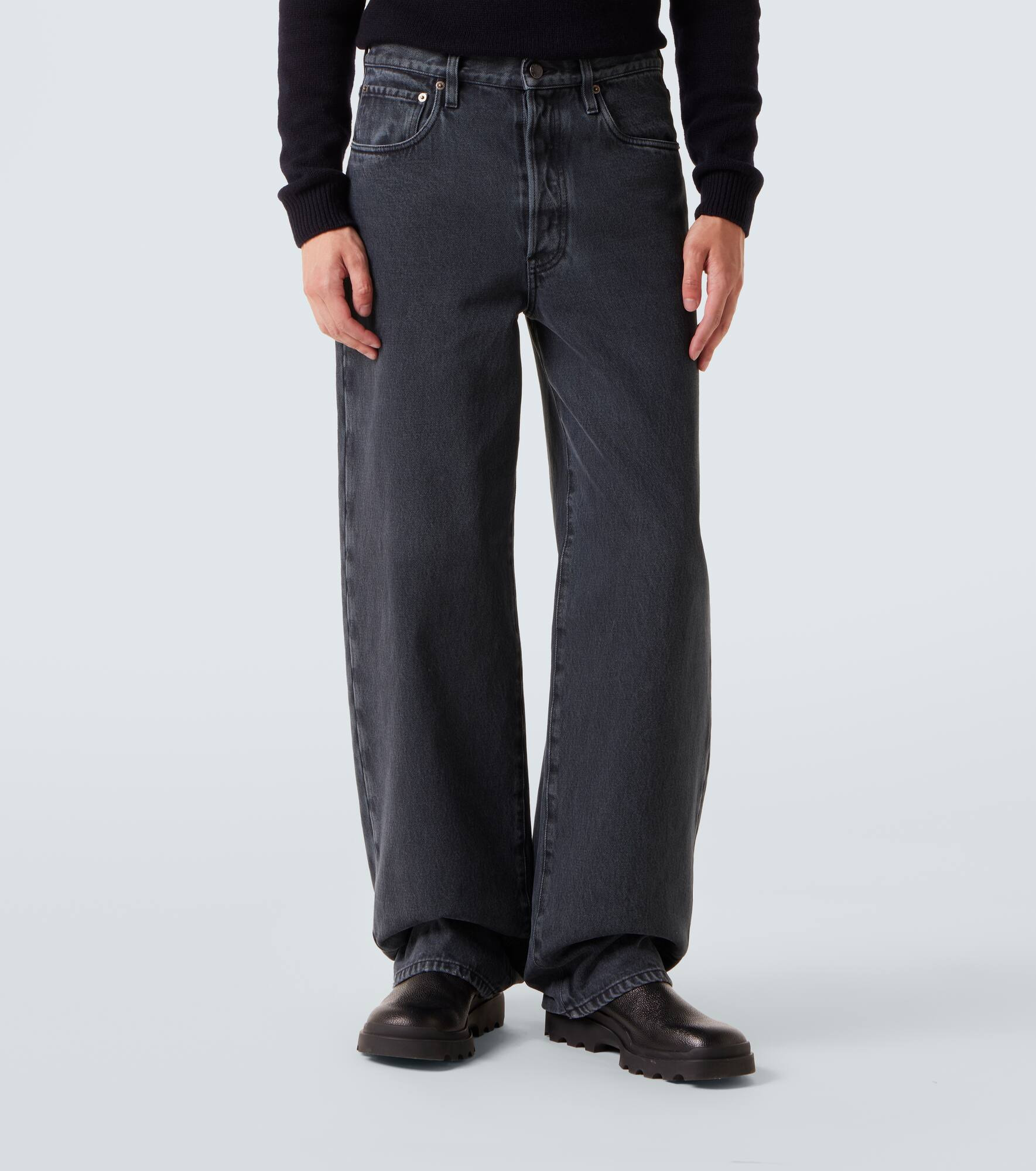 High-rise wide-leg jeans - 3