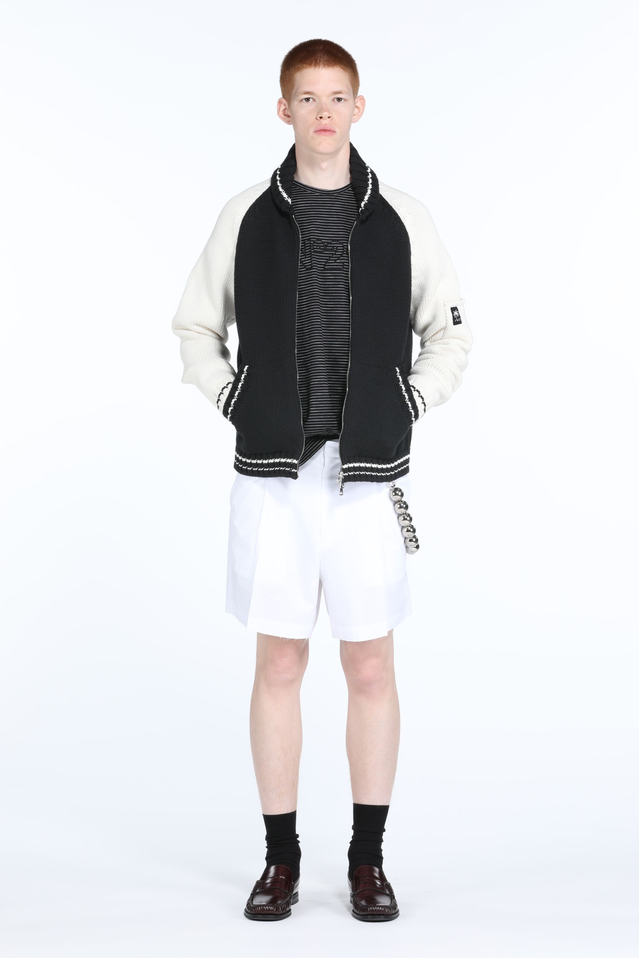 LOGO-INTARSIA CARDIGAN - 4