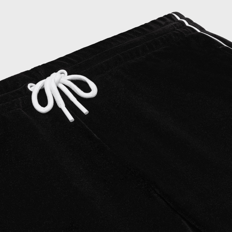 triomphe track pants in velvet jersey 3