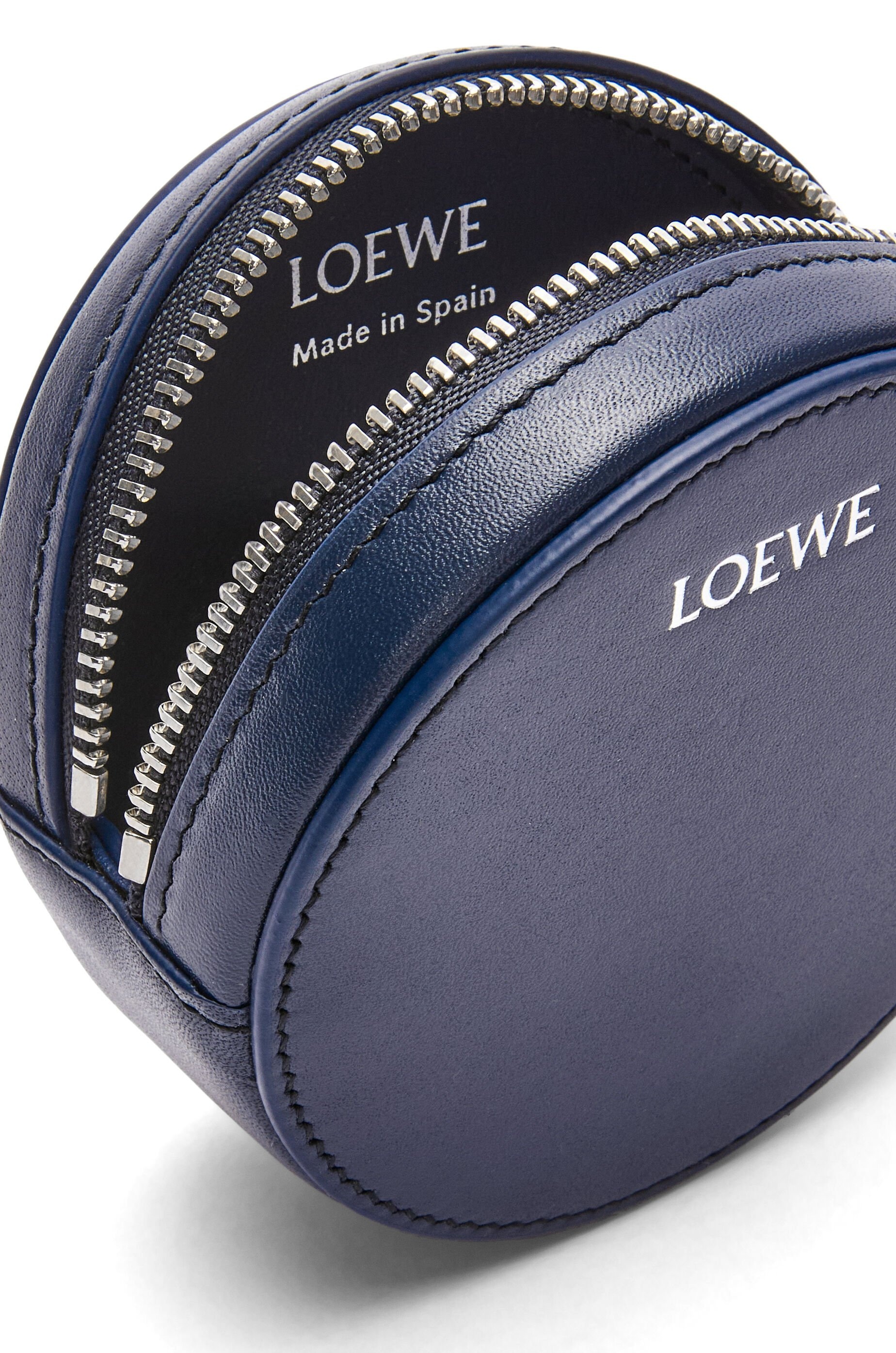 Pebble cookie key holder in shiny nappa calfskin - 5