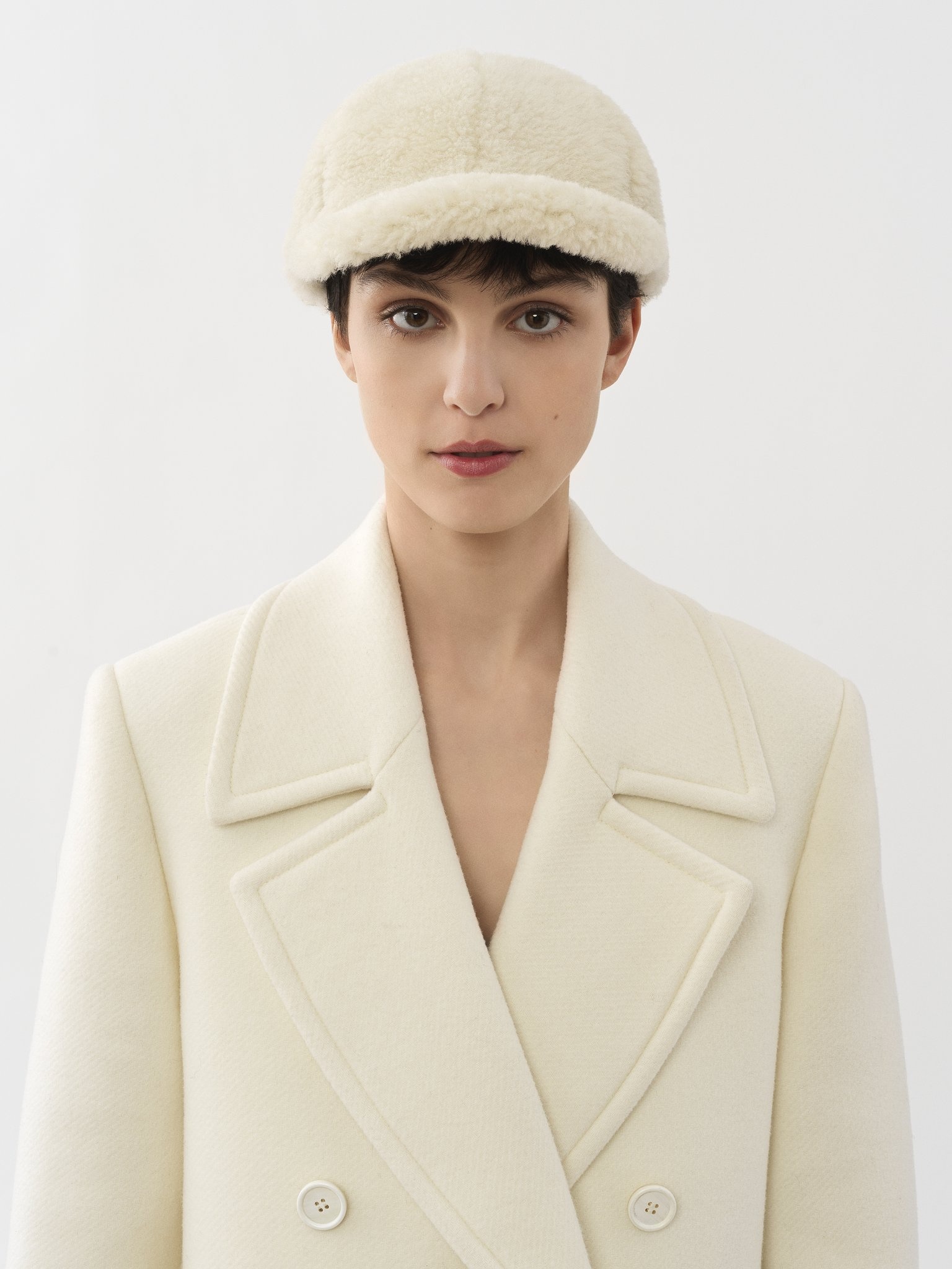 SHEARLING CAP - 1