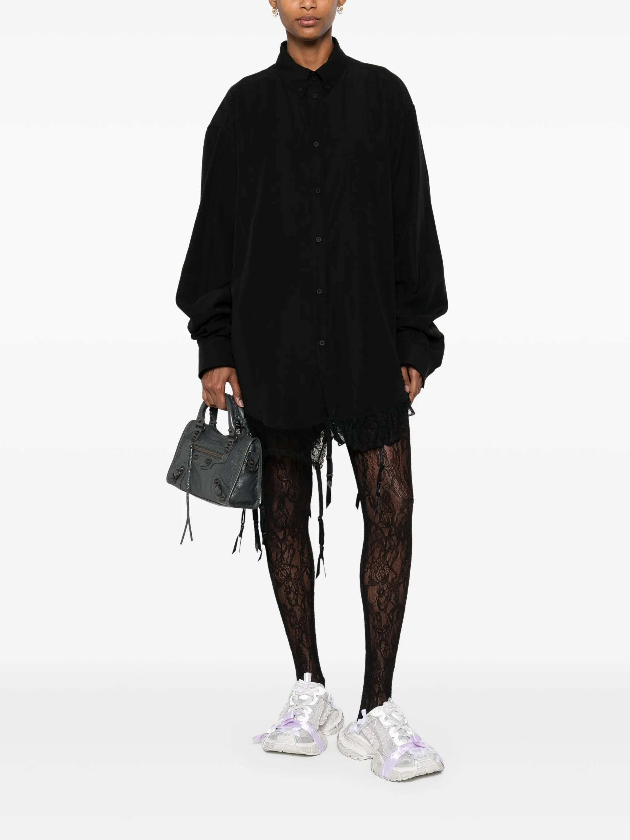 Lace-trim Shirt - 3