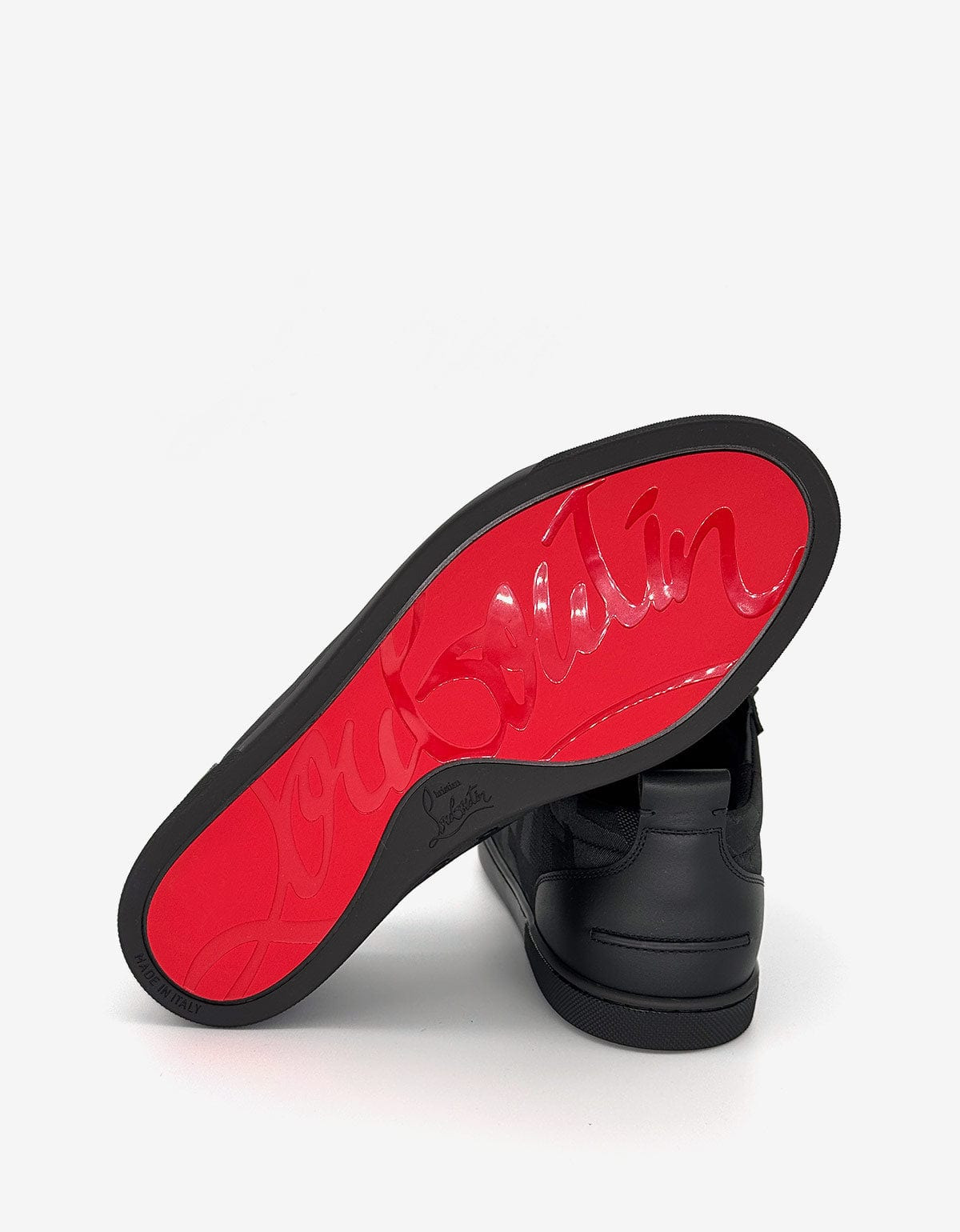 Christian Louboutin F.A.V Fique A Vontade Germoetric Black Trainers - 3