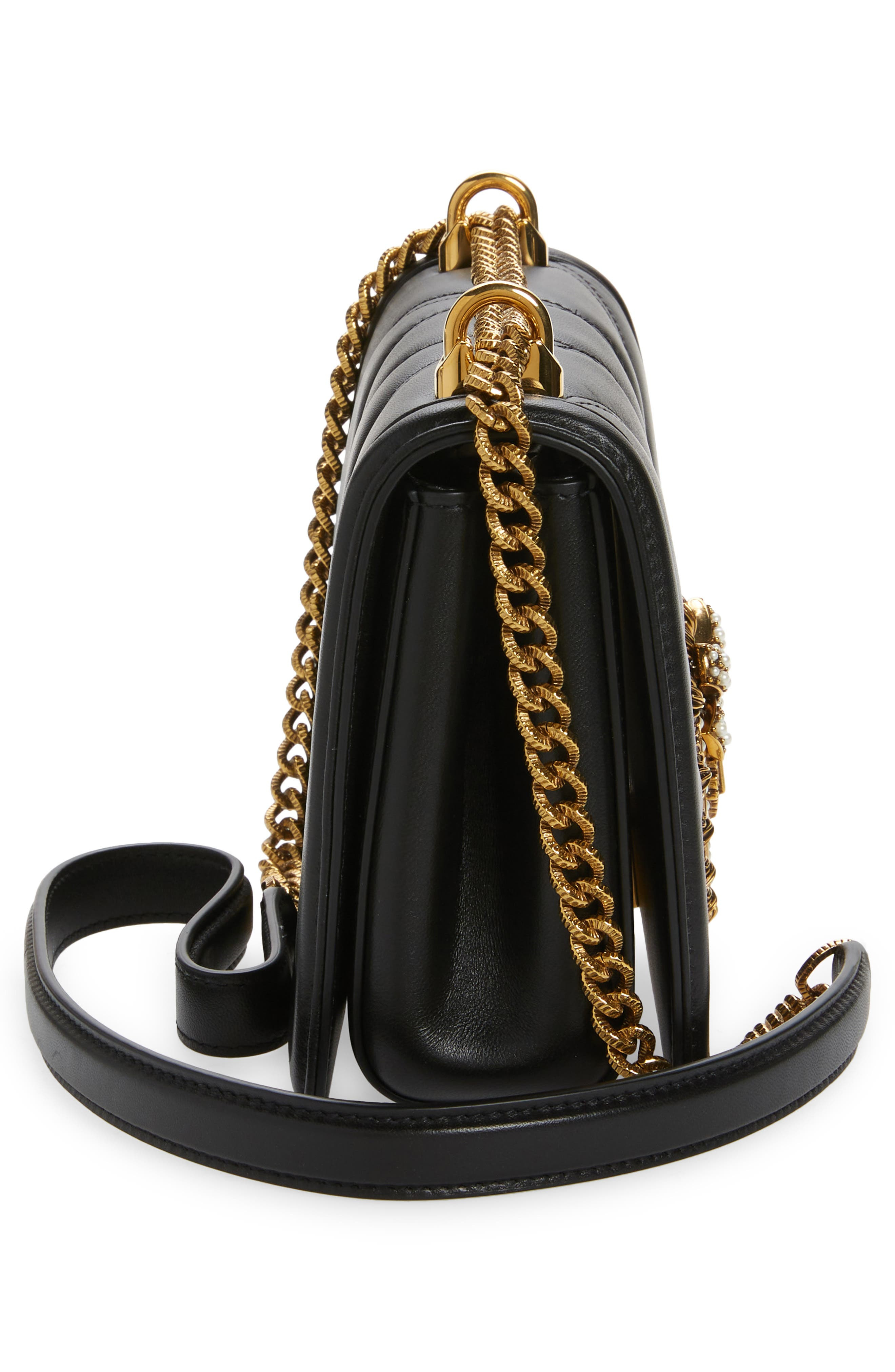 Devotion Logo Heart Lambskin Crossbody Bag - 6