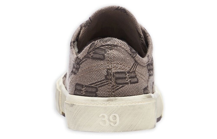 (WMNS) Balenciaga Paris Low Top Sneakers 'Tan BB Monogram Cotton and White Rubber' 688757W3RQ22298 - 4