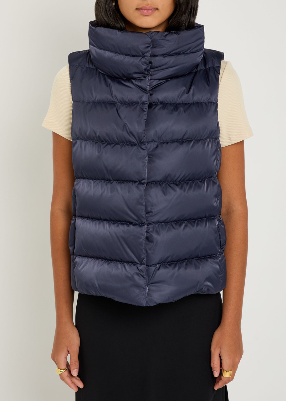 Herno Quilted Hooded Shell and Faux fur Gilet - 6