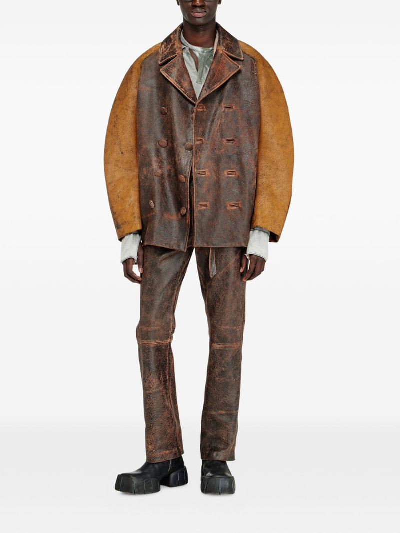 Diesel Nahun leather jacket outlook